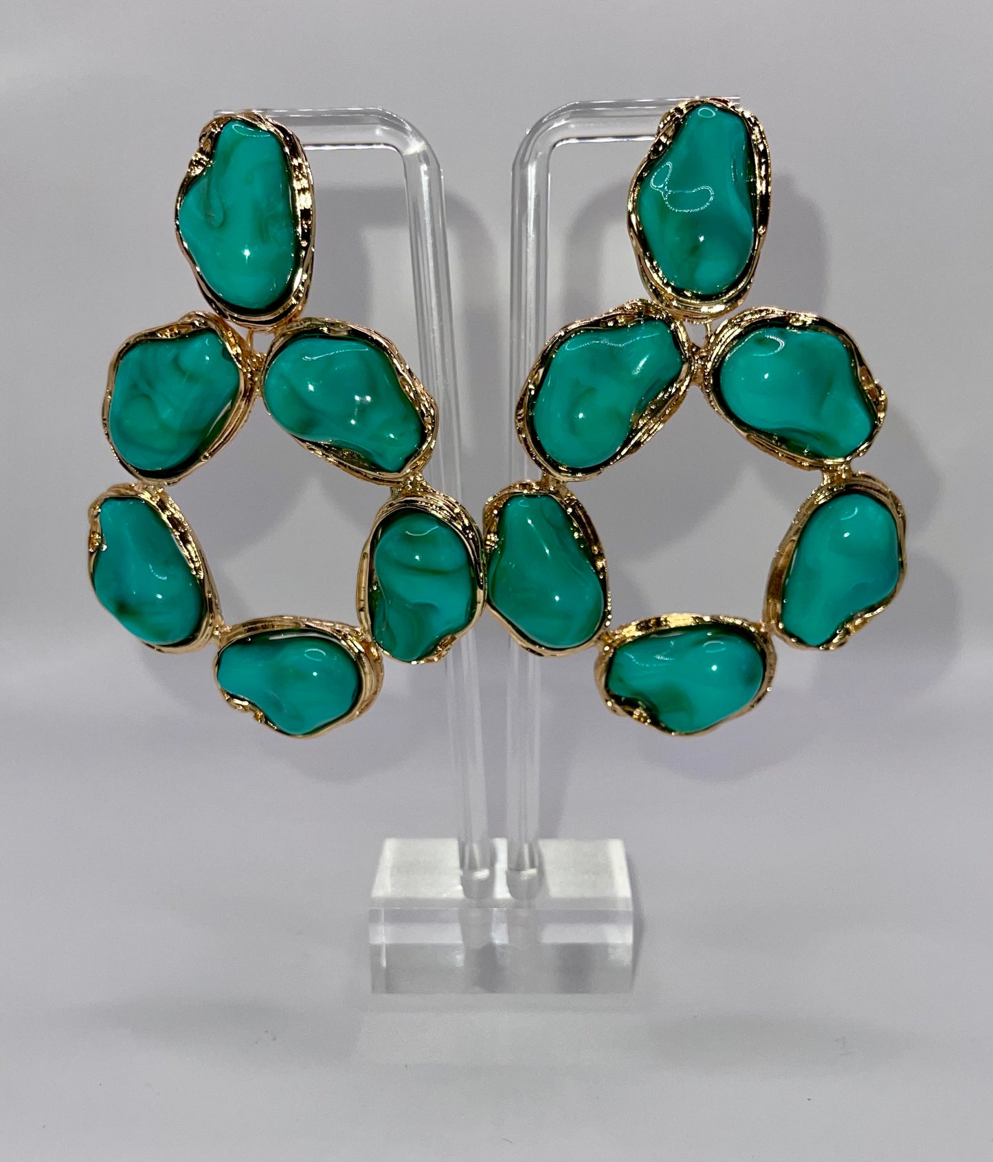 Set in Stone Turquoise Drop Earrings