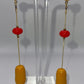 Passion Fruit Gold Drop Earrings