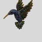 Queen Brooch - Hummingbird