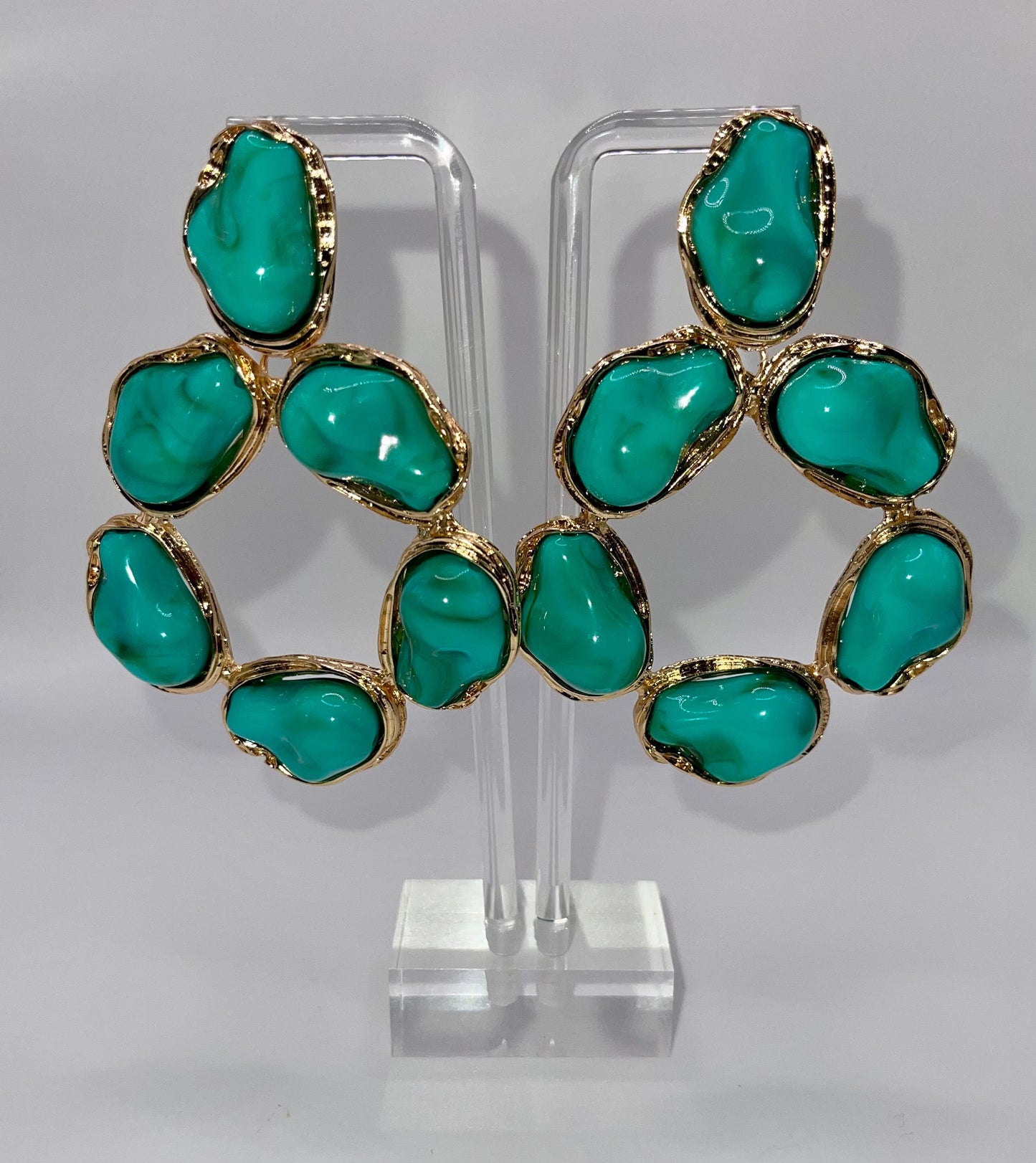 Set in Stone Turquoise Drop Earrings