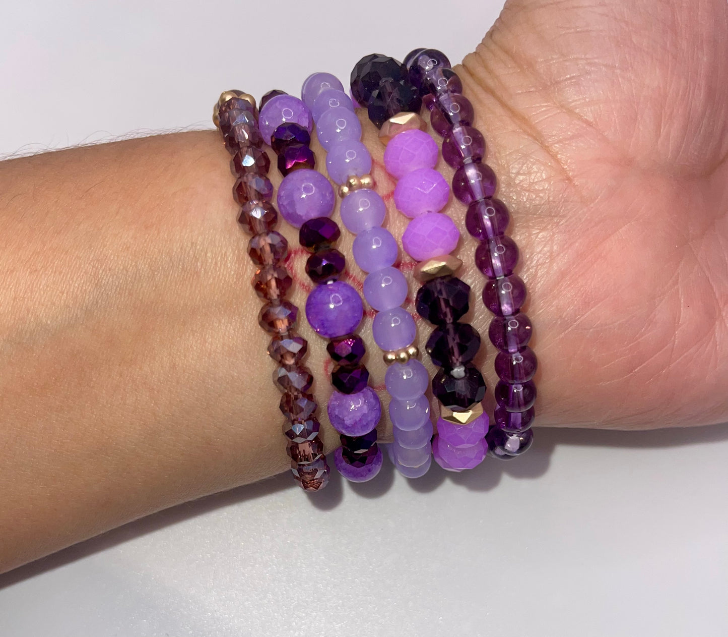 Just Beaded Multilayered Charm Bracelet Set