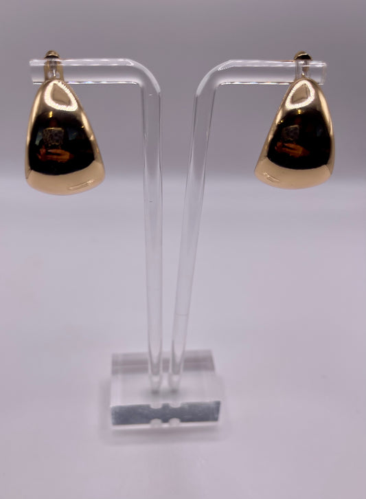 Curly Girl Gold Cuff Earrings