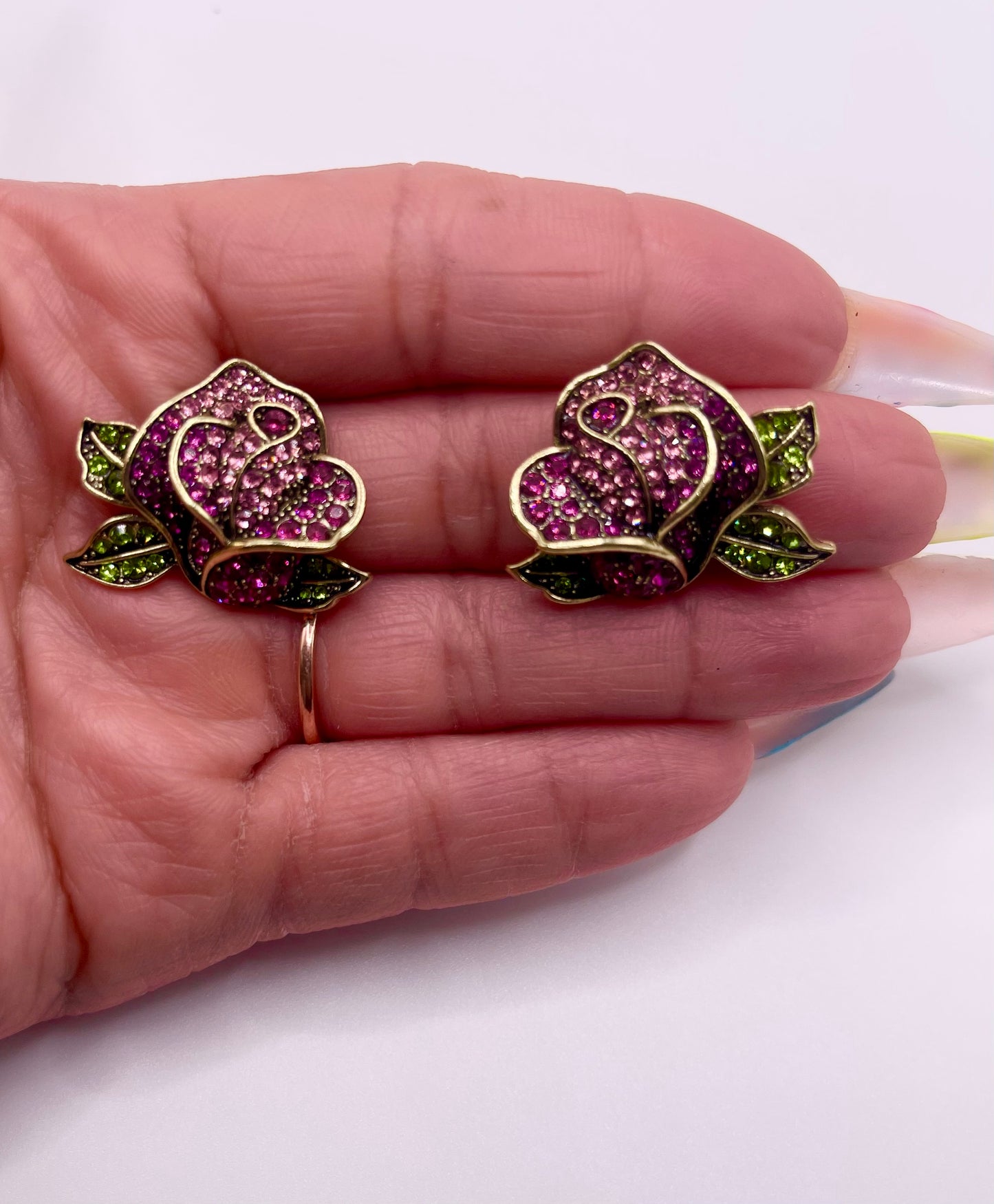 Janet Rose Gold Stud Earrings