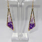 Precious Purple Ombré Drop Earrings