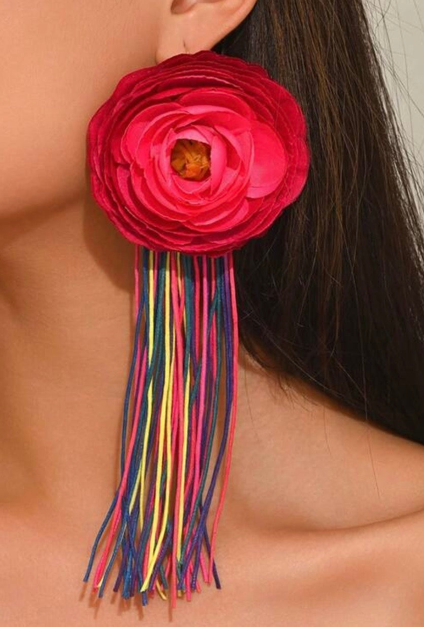 Rainbow Rosaholic Drop Earrings