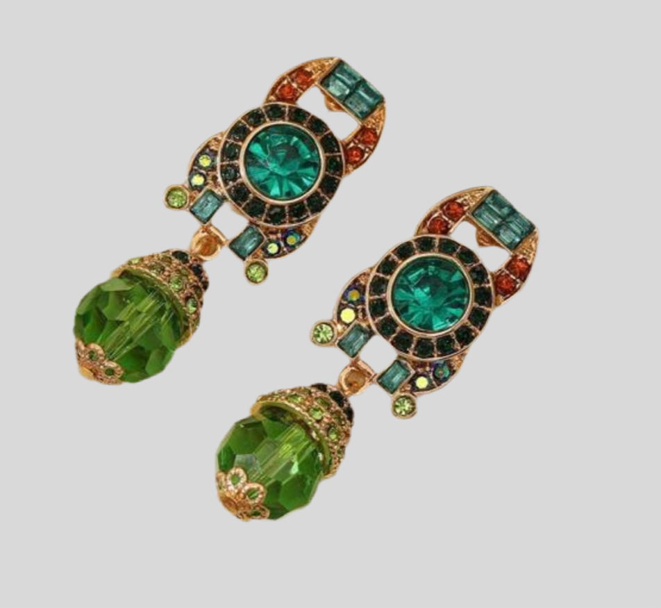 Cleopatra Gold Drop Earrings