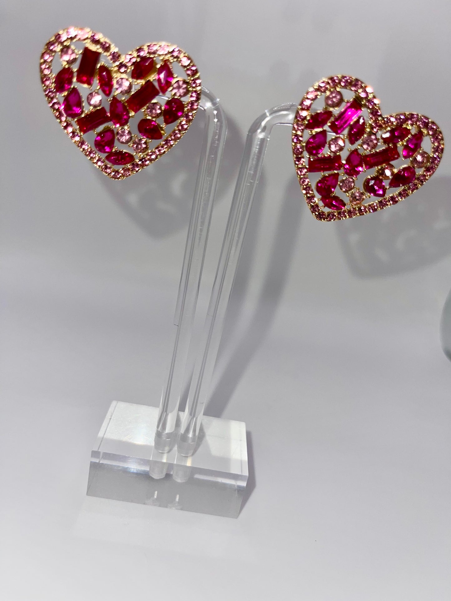 My Valentine Heart Stud Earrings