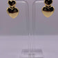 Pure Heart of Gold Drop Earrings