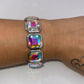 Sparkling Square Crystal Stretch Bracelet