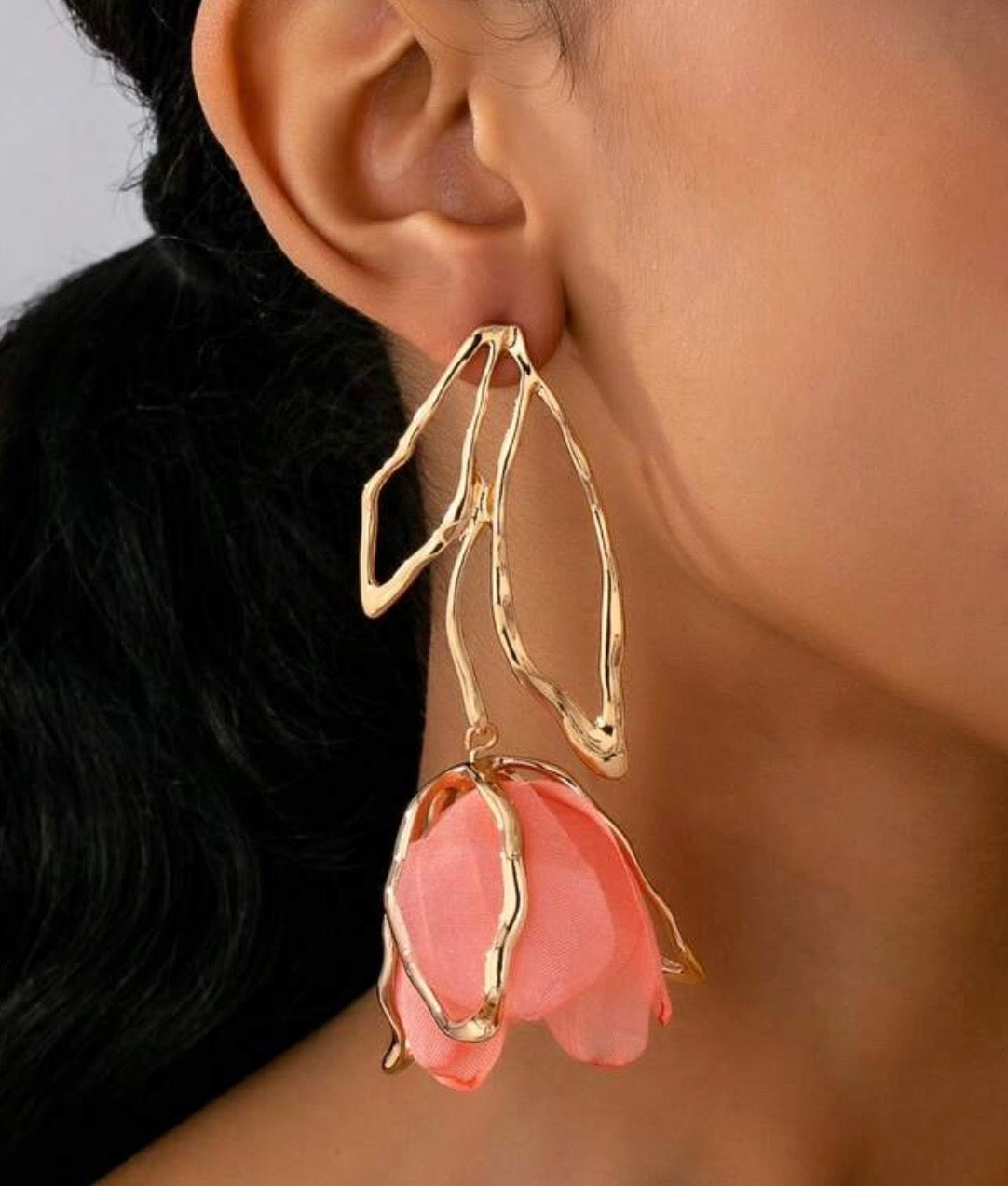 Two Lips Drop Earrings