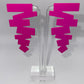 Scribble Up Drop Earrings