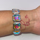 Sparkling Square Crystal Stretch Bracelet
