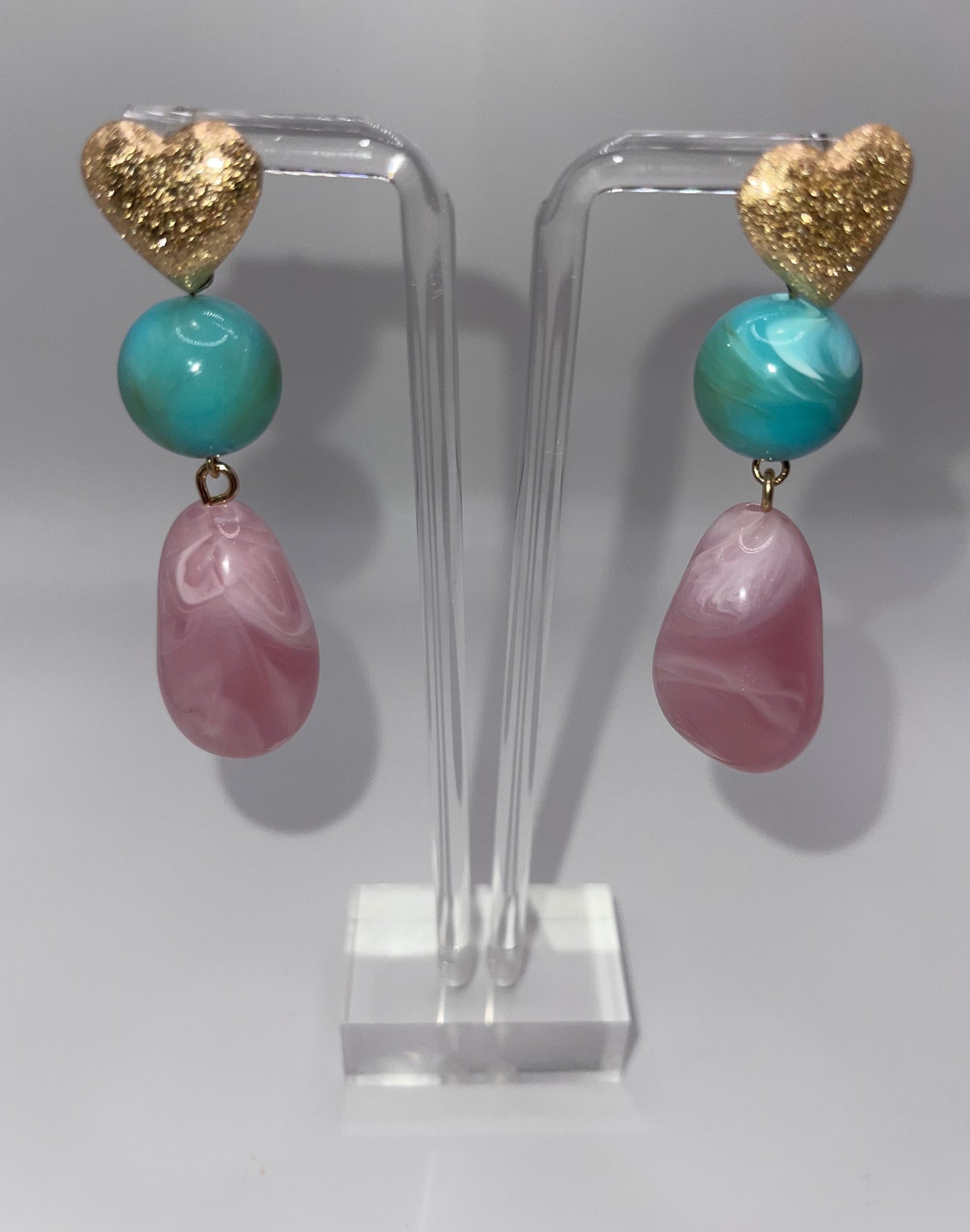 Cotton Candy Drop Earrings