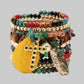 Just Beaded Multilayered Charm Bracelet Set