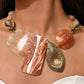 Summer Peach Statement Necklace