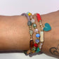 Just Beaded Multilayered Charm Bracelet Set