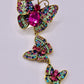 Queen Brooch - Cascading Butterflies