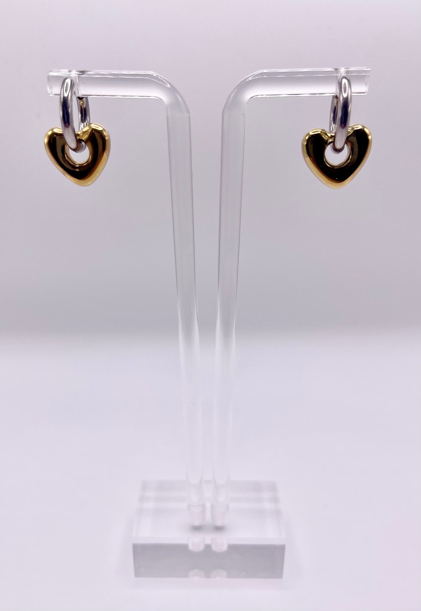 Piece of my Love Two-Tone Earrings
