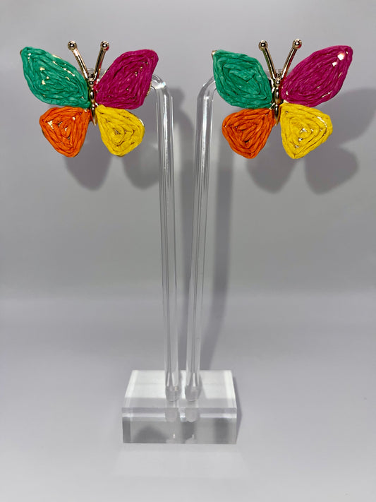 Boho Butterfly Stud Earrings