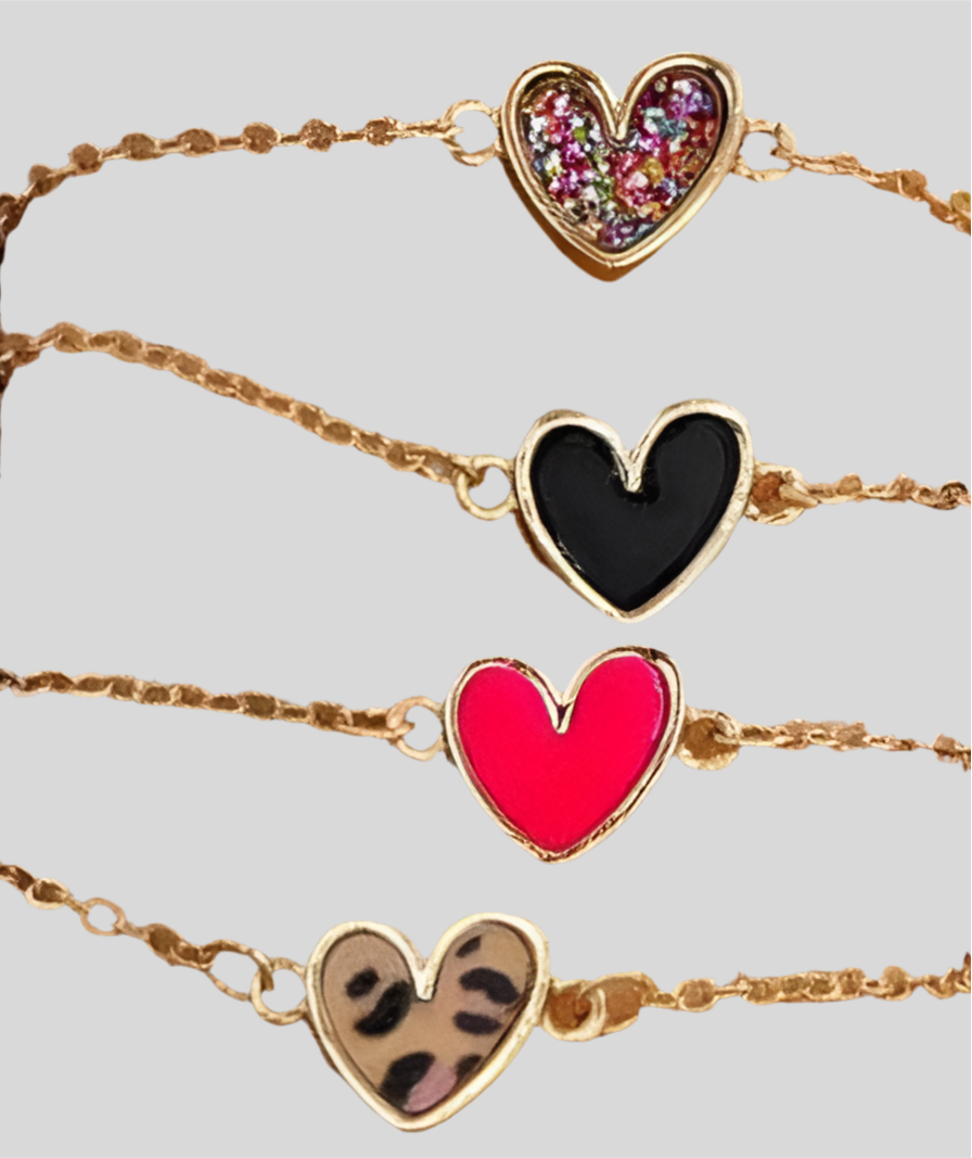 Love Me Heart Bracelet and Earring Set