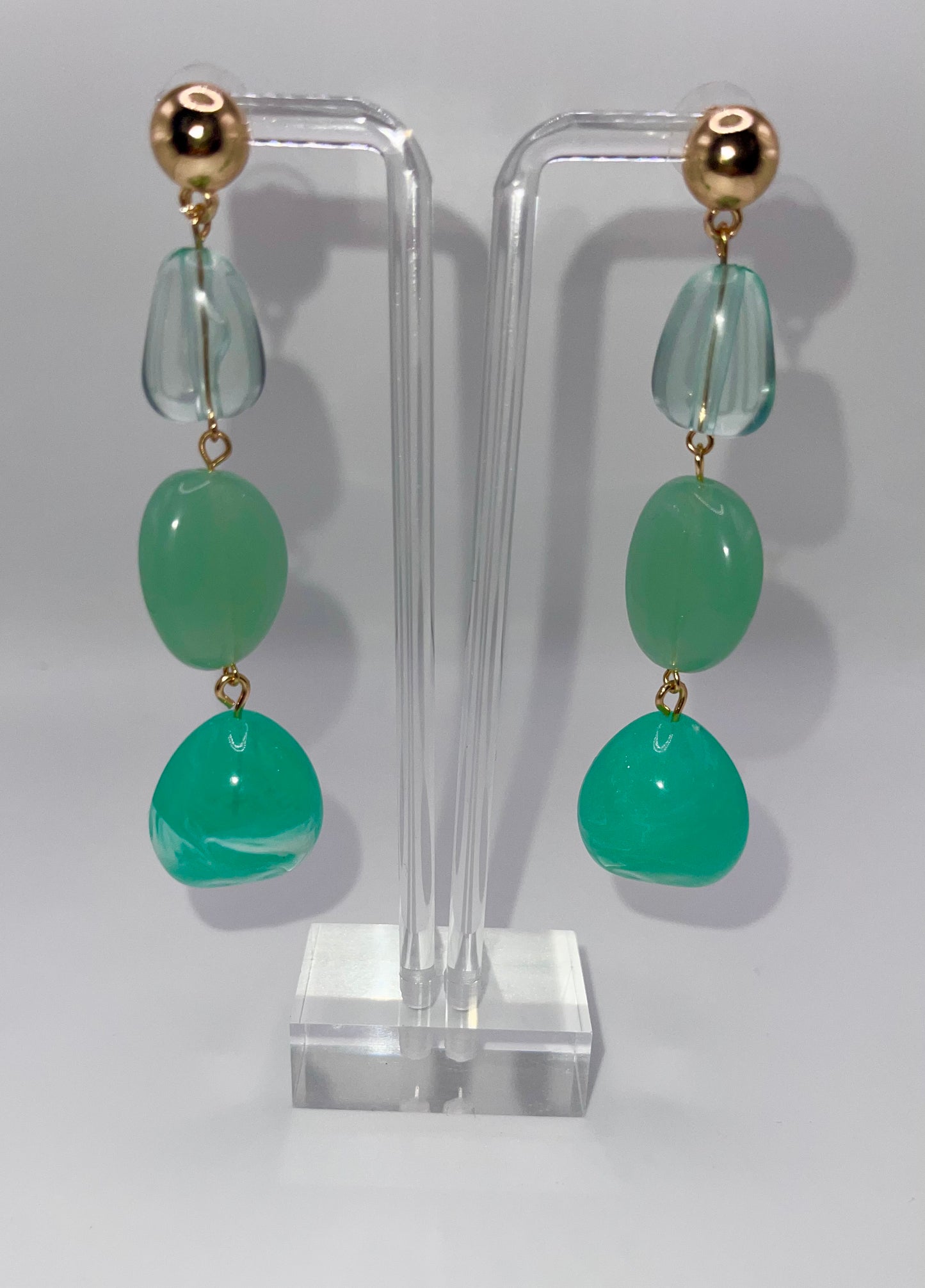 Teal Me You Love Me Drop Earrings