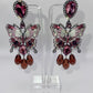 Wall Brown Butterfly Drop Earrings