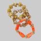 Just Beaded Multilayered Charm Bracelet Set