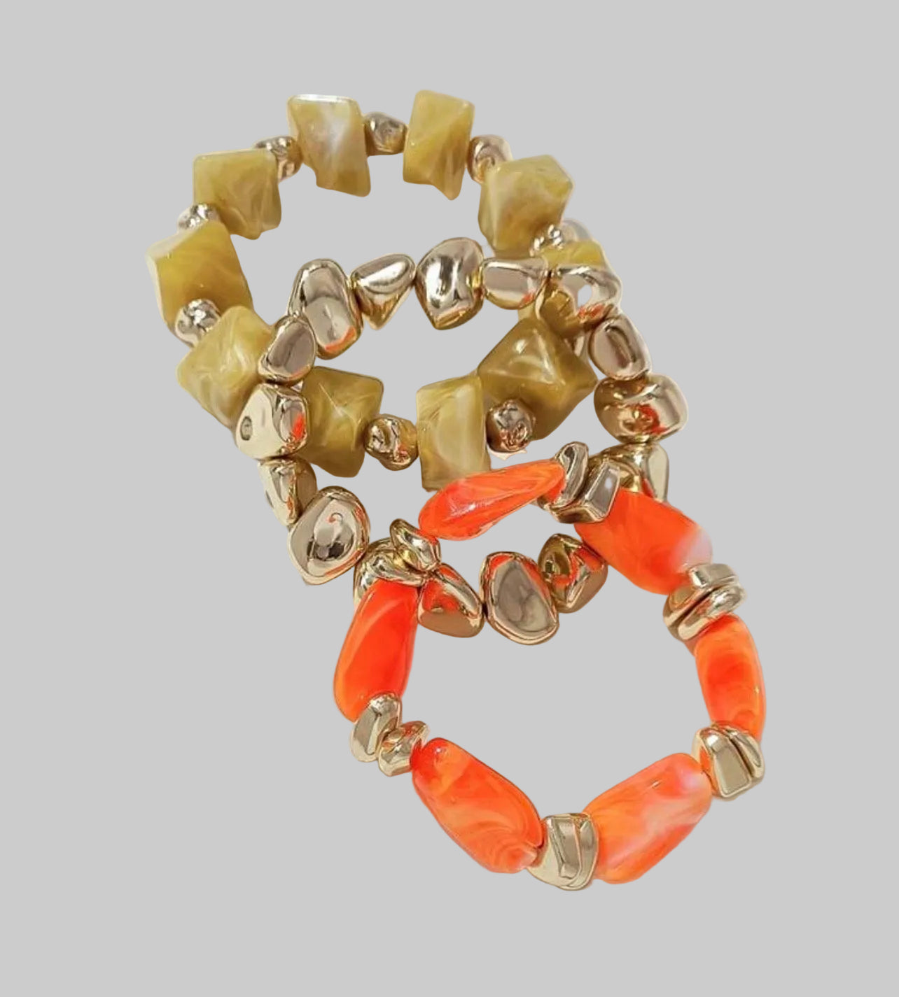 Just Beaded Multilayered Charm Bracelet Set