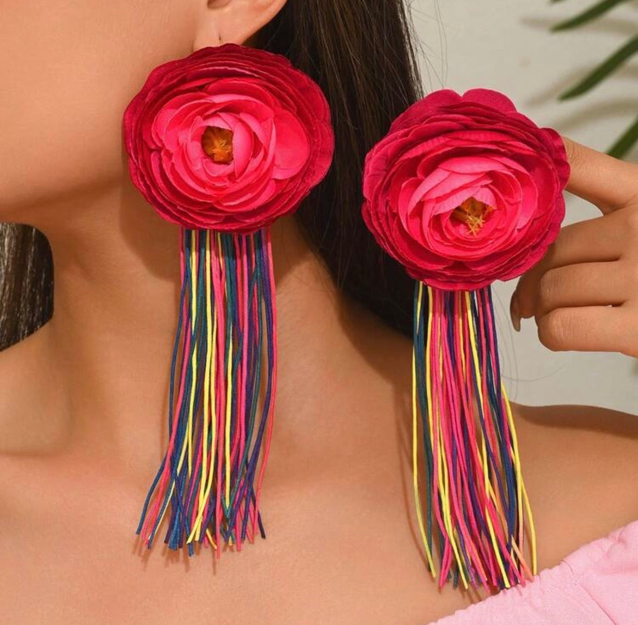 Rainbow Rosaholic Drop Earrings