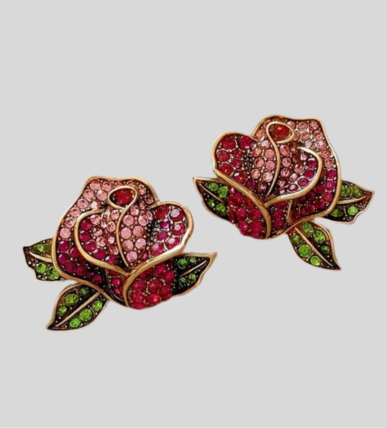 Janet Rose Gold Stud Earrings
