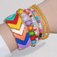 Just Beaded Multilayered Charm Bracelet Set