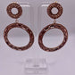 Rosé Circle Drop Earrings