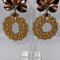 Pearls N Roses Drop Earrings