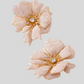 Dusty Rose Floral Stud Earrings