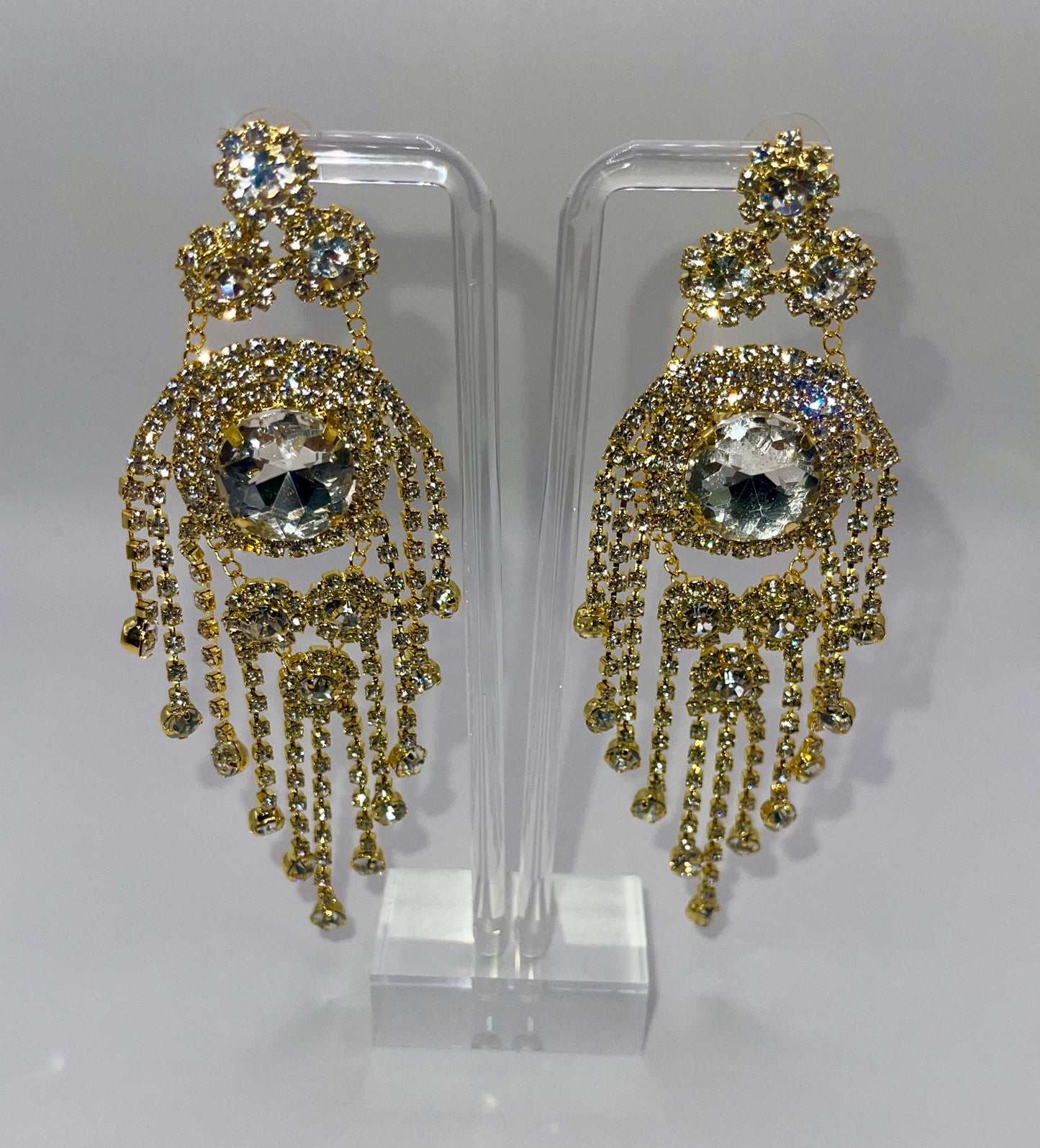 LUXE Crown Me Chandelier Earrings