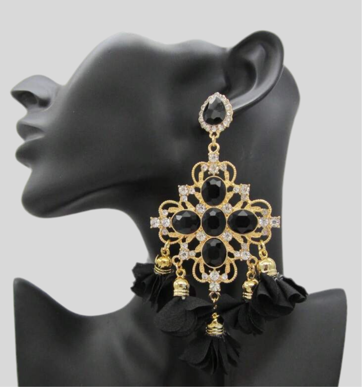 LUXE Boho Bride Petal Drop Earrings