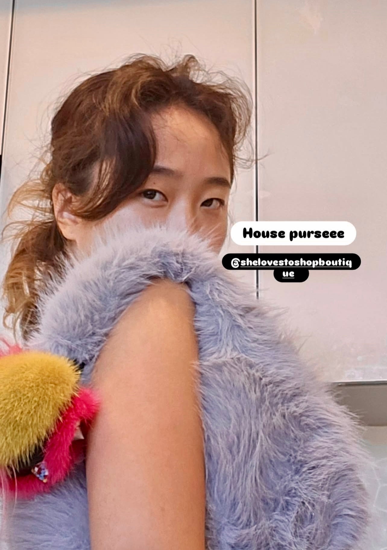 Are You Faux Real Fur Handbag