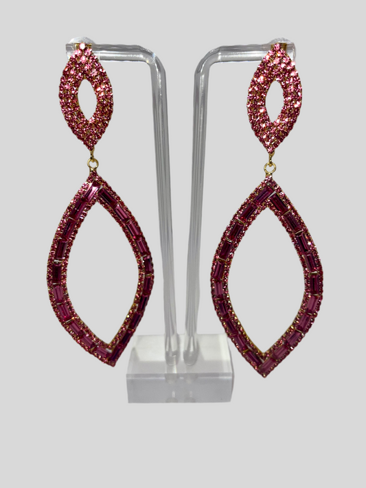 Baker Miller Pink Drop Earrings