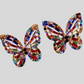 Rainbow Buttah Fly Stud Earrings