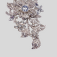 Queen Brooch - Silver Floral