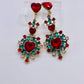 Ruby Red Drop Earrings