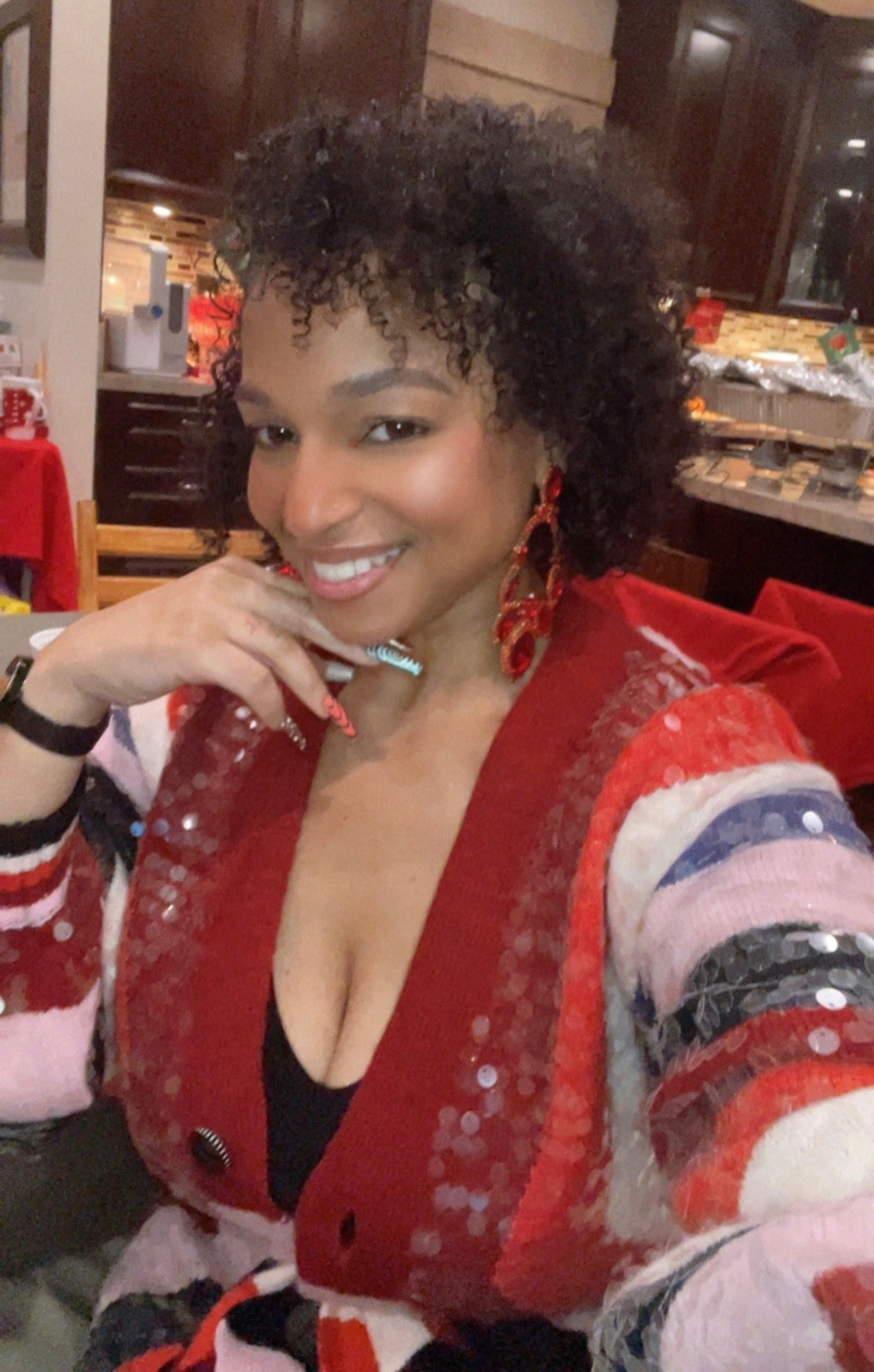 LUXE Lady in Red Drop Earrings