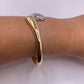 Opposites Attract Two-Tone Bangle