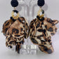 Lady Leopard Petal Drop Earrings