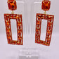 Sunkist Orange Drop Earrings