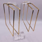 Hollywood Squares Gold Cuff Earrings