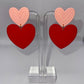 Love Struck Heart Drop Earrings