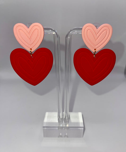 Love Struck Heart Drop Earrings