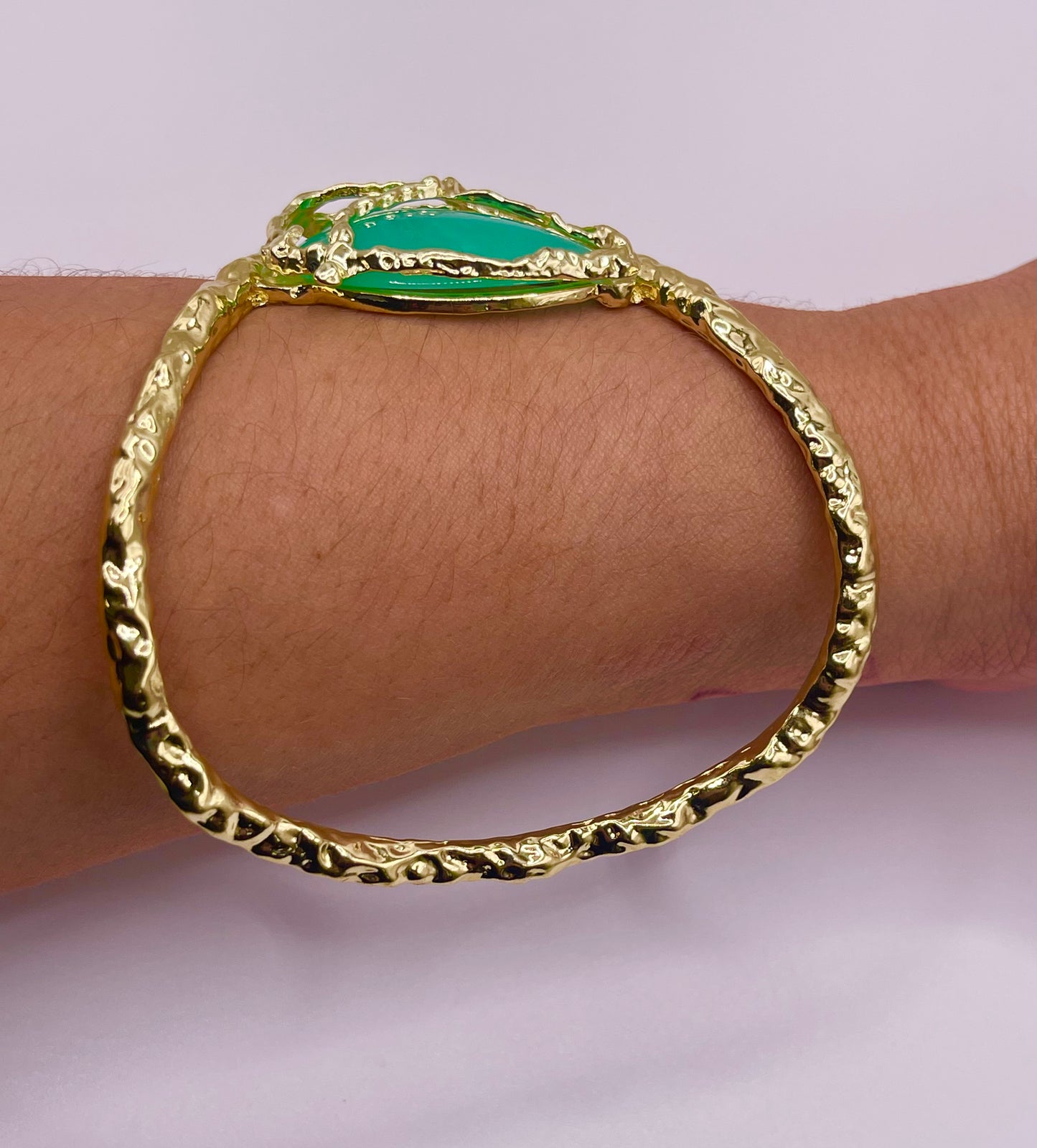 Still Jaded Gold Bangle