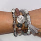 Just Beaded Multilayered Charm Bracelet Set